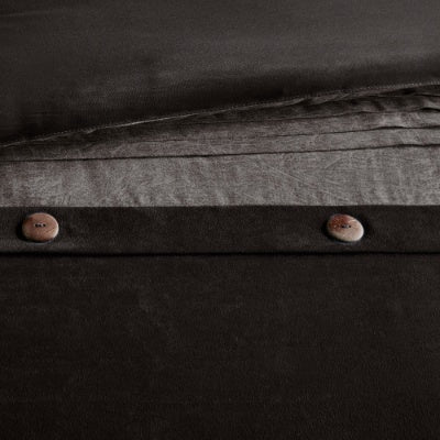7 Piece Faux Suede Comforter Set In Grey Tan Brown