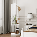 Full-length 360-degree mirror with rubberwood frame by Anthony & Home, showcasing a sleek, modern design for full-body reflection.
