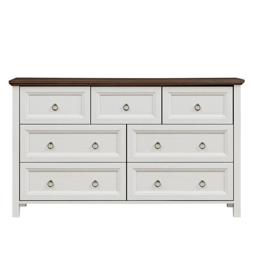 7-drawer farmhouse dresser from Anthony & Home Reserve Collection, crafted for durability and timeless farmhouse style.