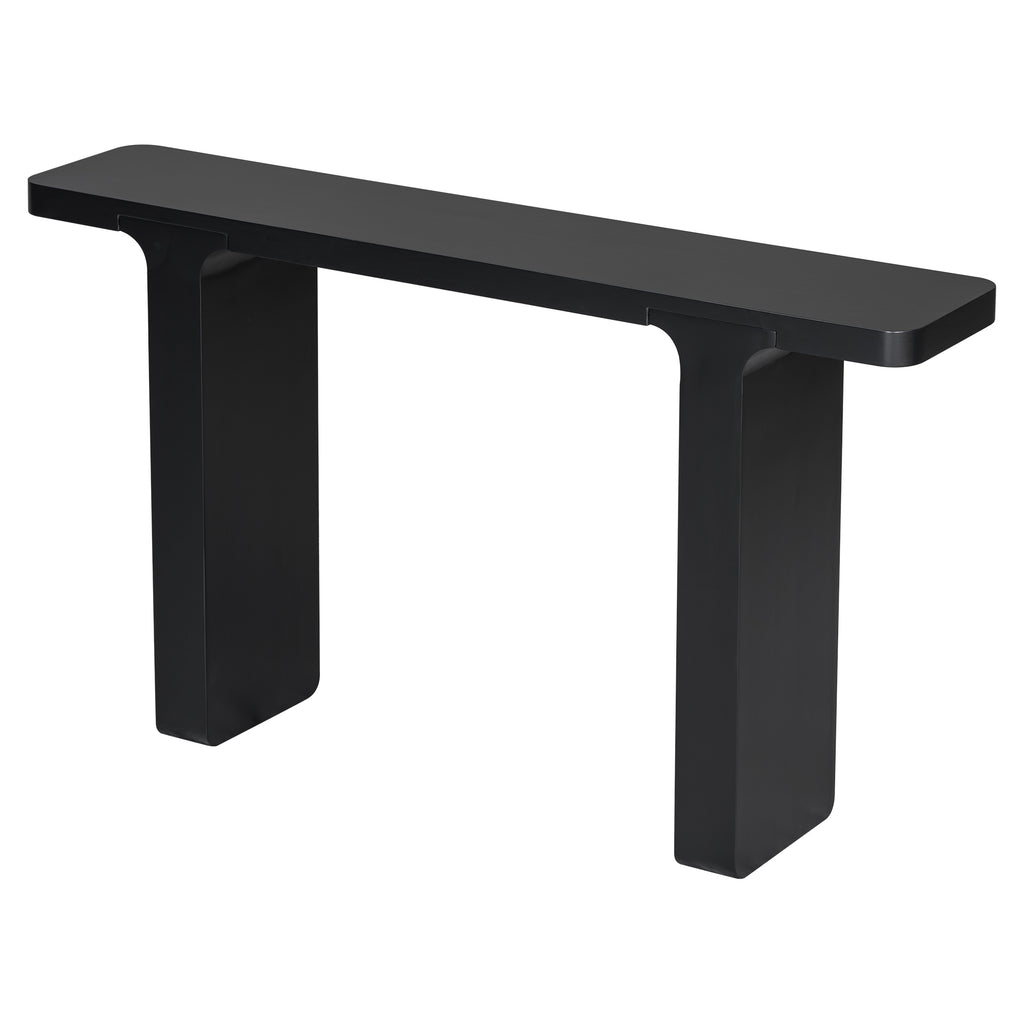 Anthony & Home Acacia Veneer Console Table with sleek design and natural wood finish, ideal for entryways or living rooms.