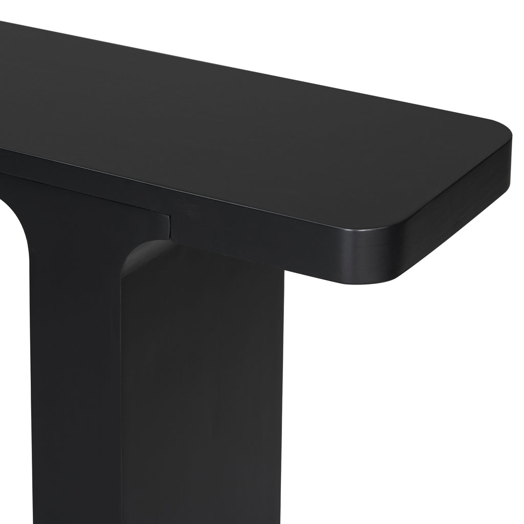 Anthony & Home Acacia Veneer Console Table with sleek design and natural wood finish, ideal for entryways or living rooms.