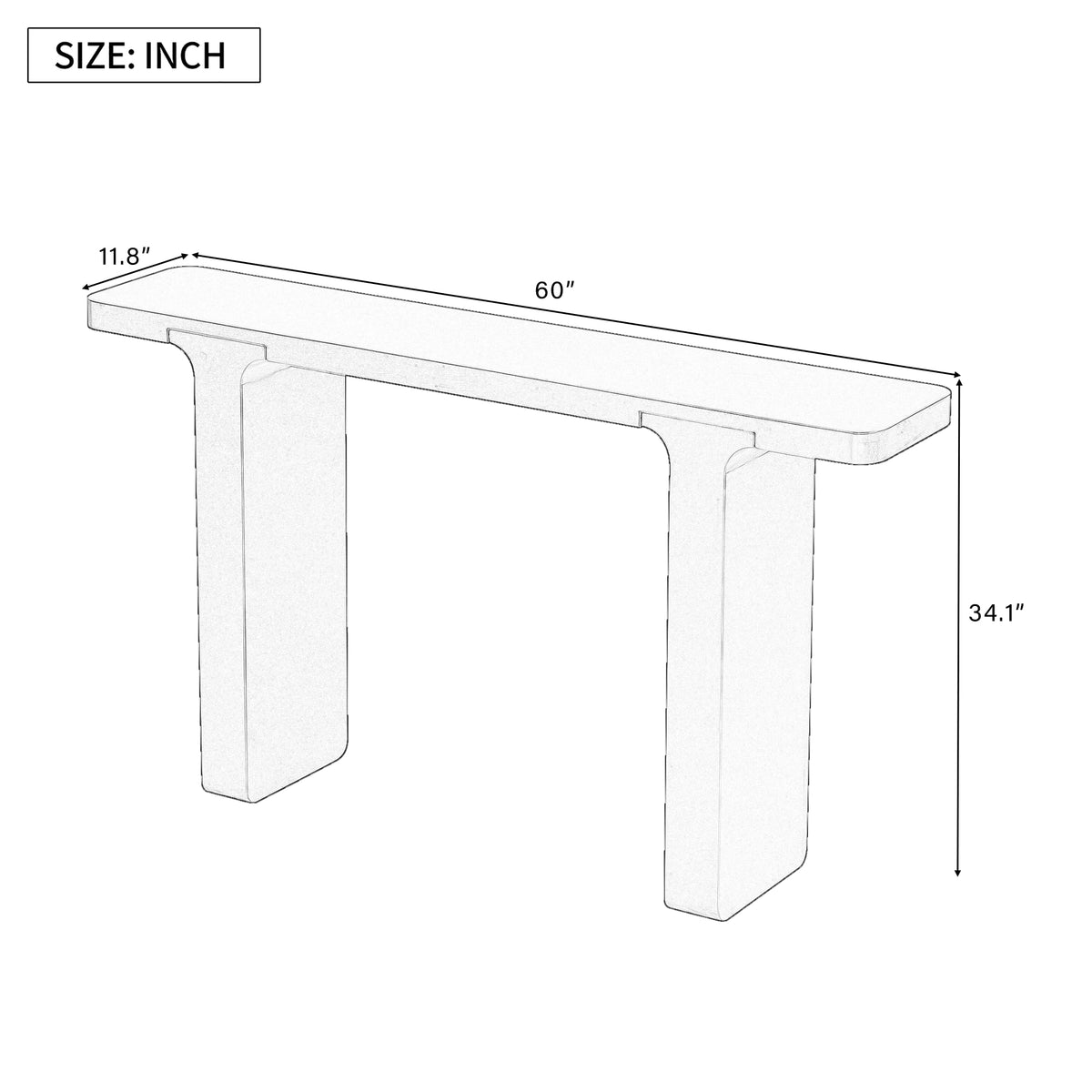 Anthony & Home Acacia Veneer Console Table, showcasing sleek wooden surface and modern design in a stylish interior setting.