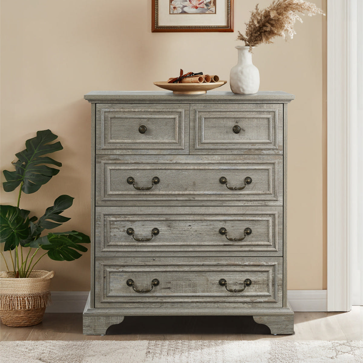 Ancient Oak Dresser by Anthony & Home, limited edition wooden furniture with detailed craftsmanship and rustic finish.