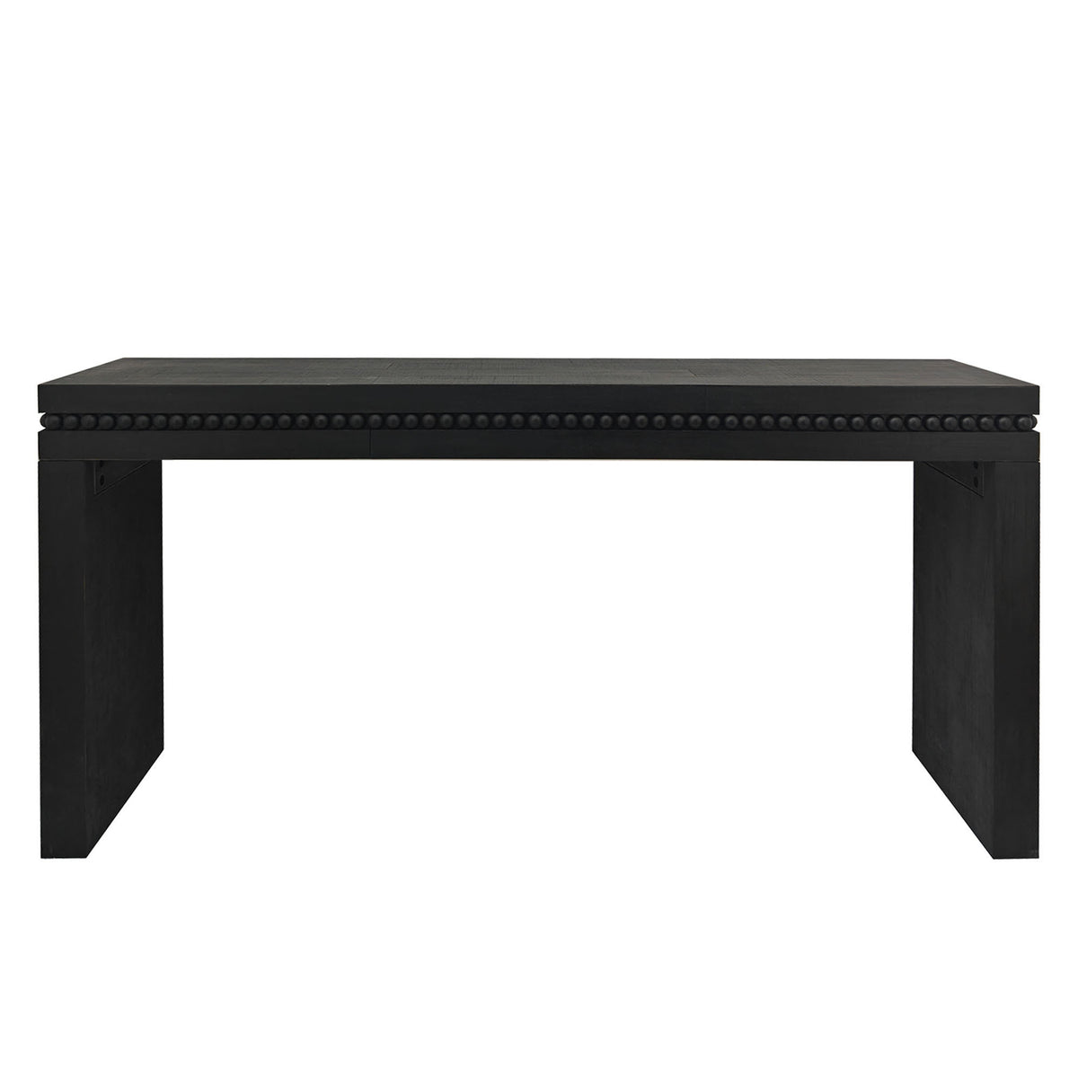 Antique black console table from Anthony & Home Artisan Collection with elegant craftsmanship and classic design.