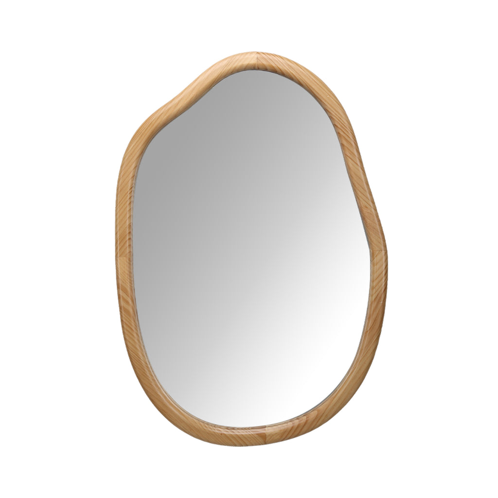 Antique Natural Wave Wall Mirror by Anthony & Home showing a vintage-style mirror with a wavy frame design.