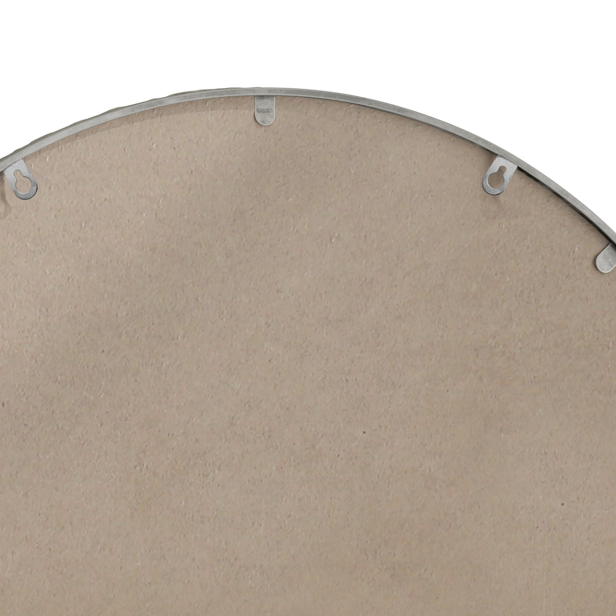 Arched silver mirror with tempered glass frame by Anthony & Home, featuring a sleek and modern design for elegant wall decor.