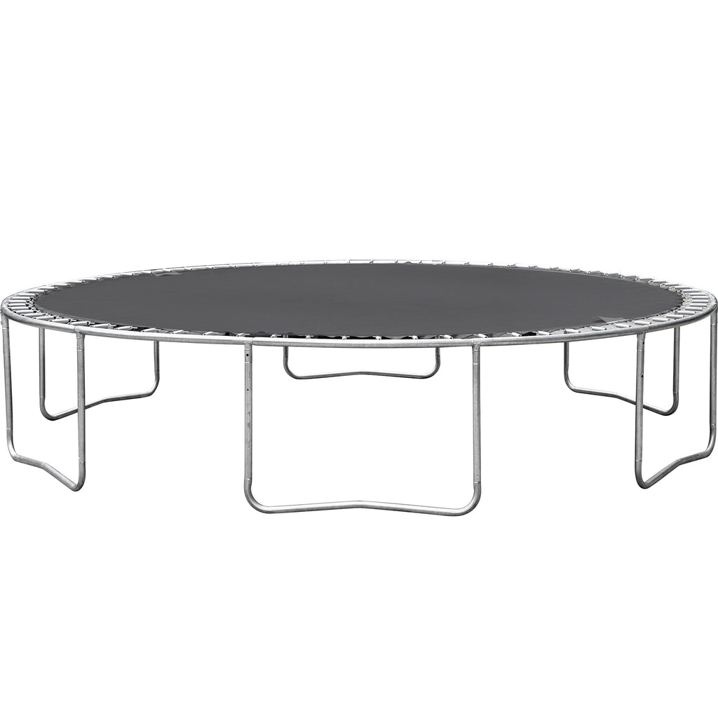 Anthony & Home 14-foot trampoline with tarpaulin cover and safety enclosure, outdoor bounce activity for kids and adults.