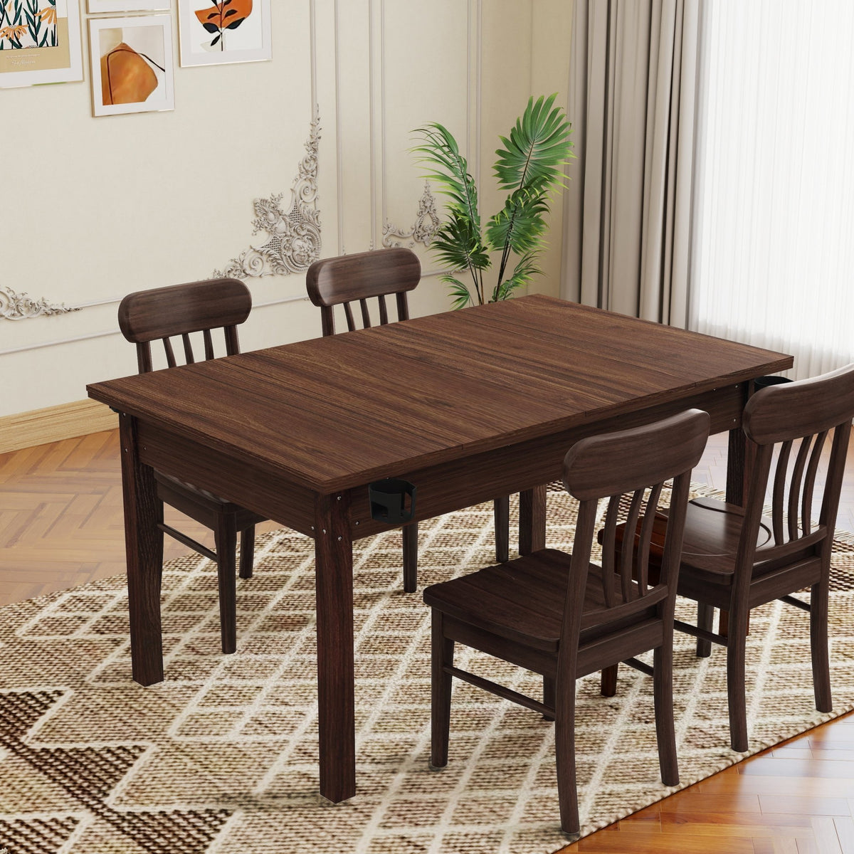 Anthony & Home Atelier Board Game Table with spacious surface and modern design, perfect for family game nights.
