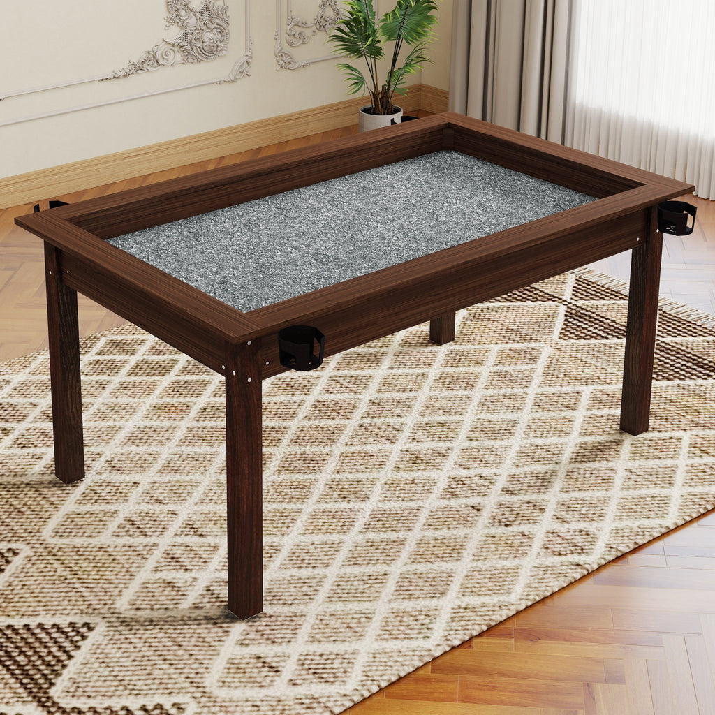 Anthony & Home Atelier Board Game Table with a sleek wooden surface and modern design, perfect for game nights.