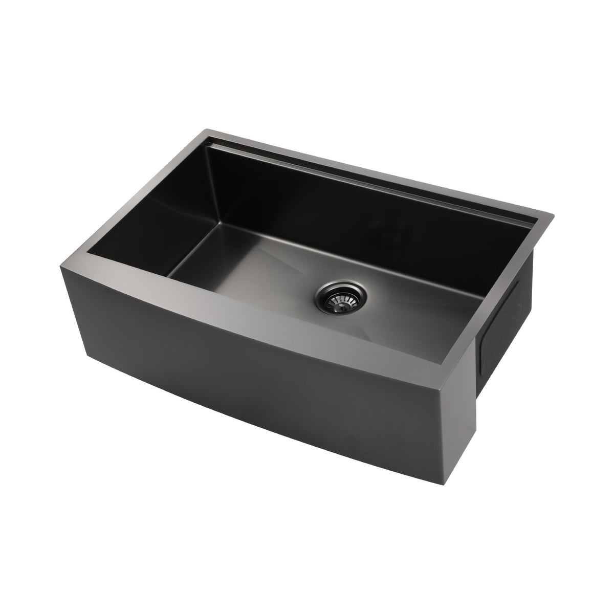 Anthony & Home stainless steel farmhouse apron front sink with single bowl and workstation for kitchen use.
