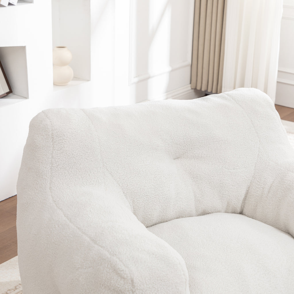 Anthony & Home foam-filled bean bag chair with armrests, perfect for living room or bedroom relaxation and casual seating.
