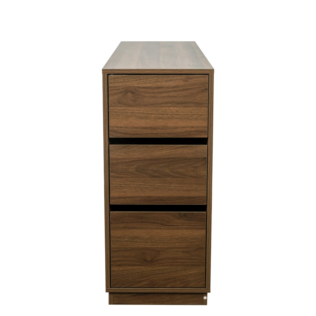 Anthony & Home Atelier glass sliding door kitchen sideboard with sleek glass panels and modern wooden frame.