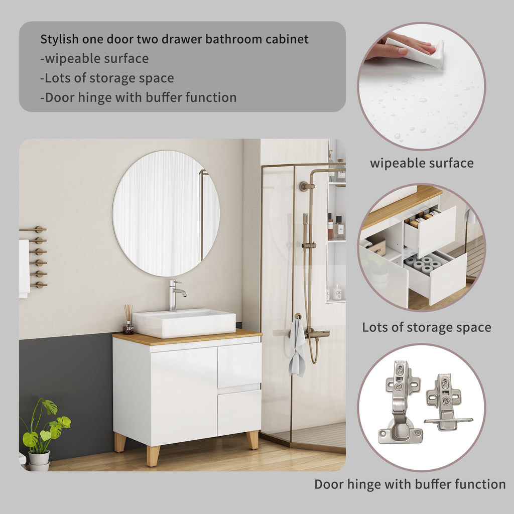 Anthony & Home Atelier solid wood bathroom vanity with sleek design and ample storage space, shown in a modern bathroom setting.
