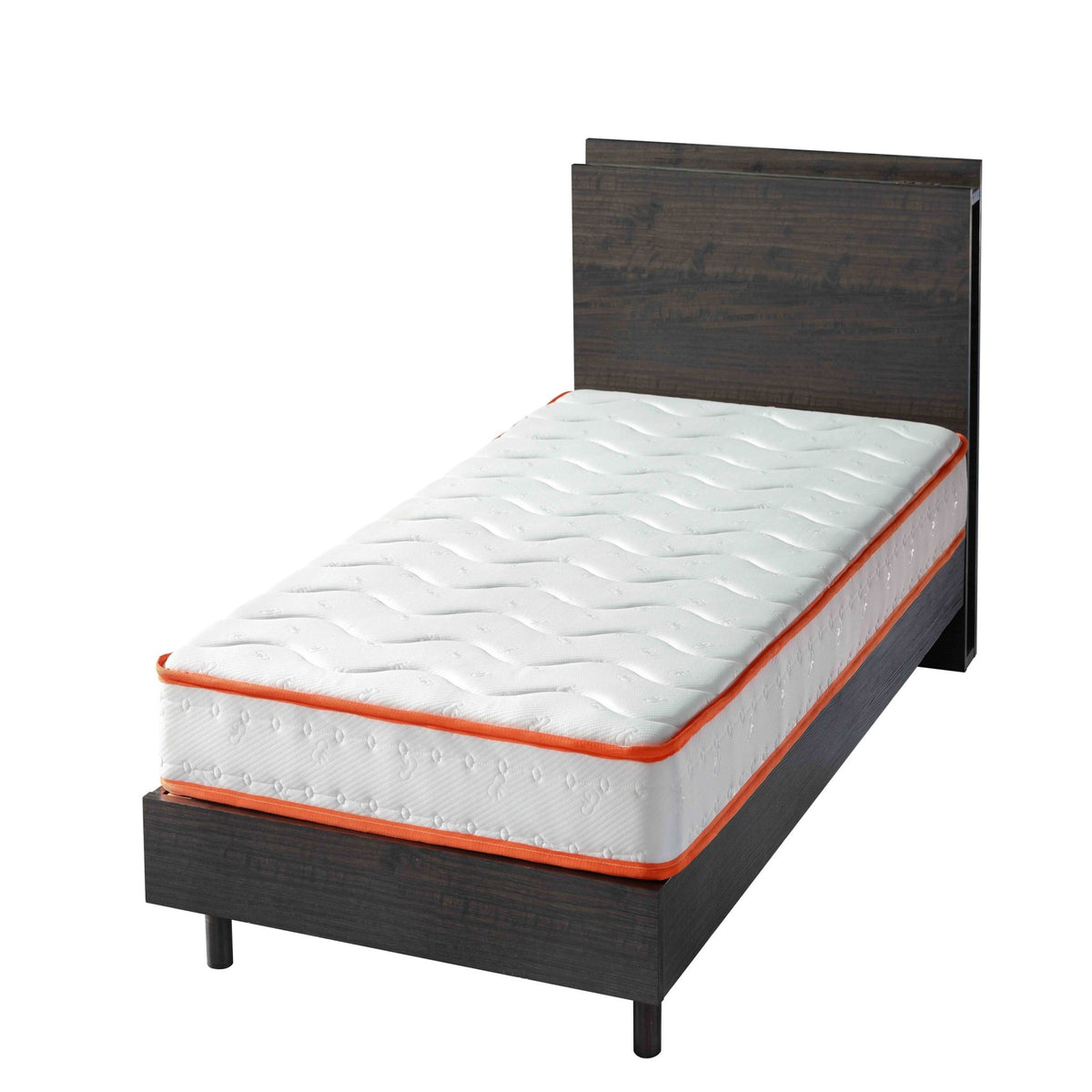 Anthony & Home Atelier Twin Hybrid Mattress with 6-inch pocket spring support and plush fabric cover.