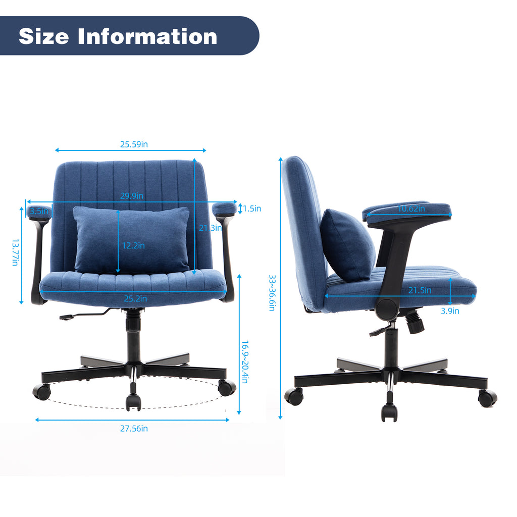 Anthony & Home Atelier velvet office chair with crisscross armrests, featuring a stylish ergonomic design and plush velvet upholstery.