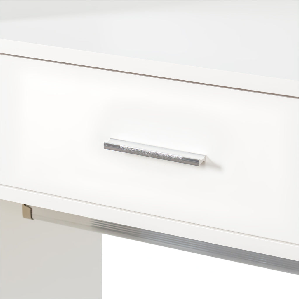 White wood wardrobe system by Anthony & Home featuring sleek doors and spacious interior storage.