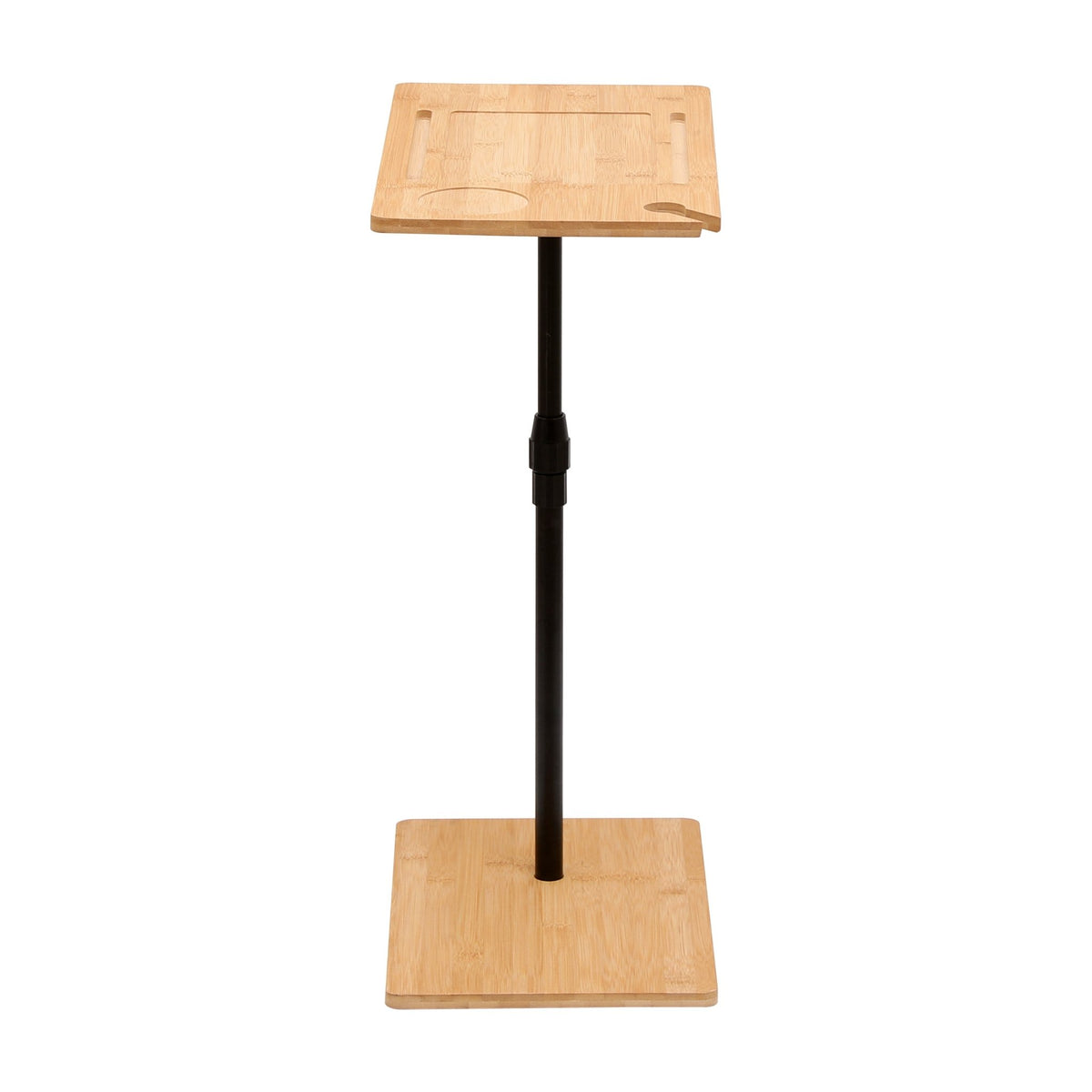 Bamboo C-shaped tray table by Anthony & Home with a natural finish, ideal for serving or decorative use.