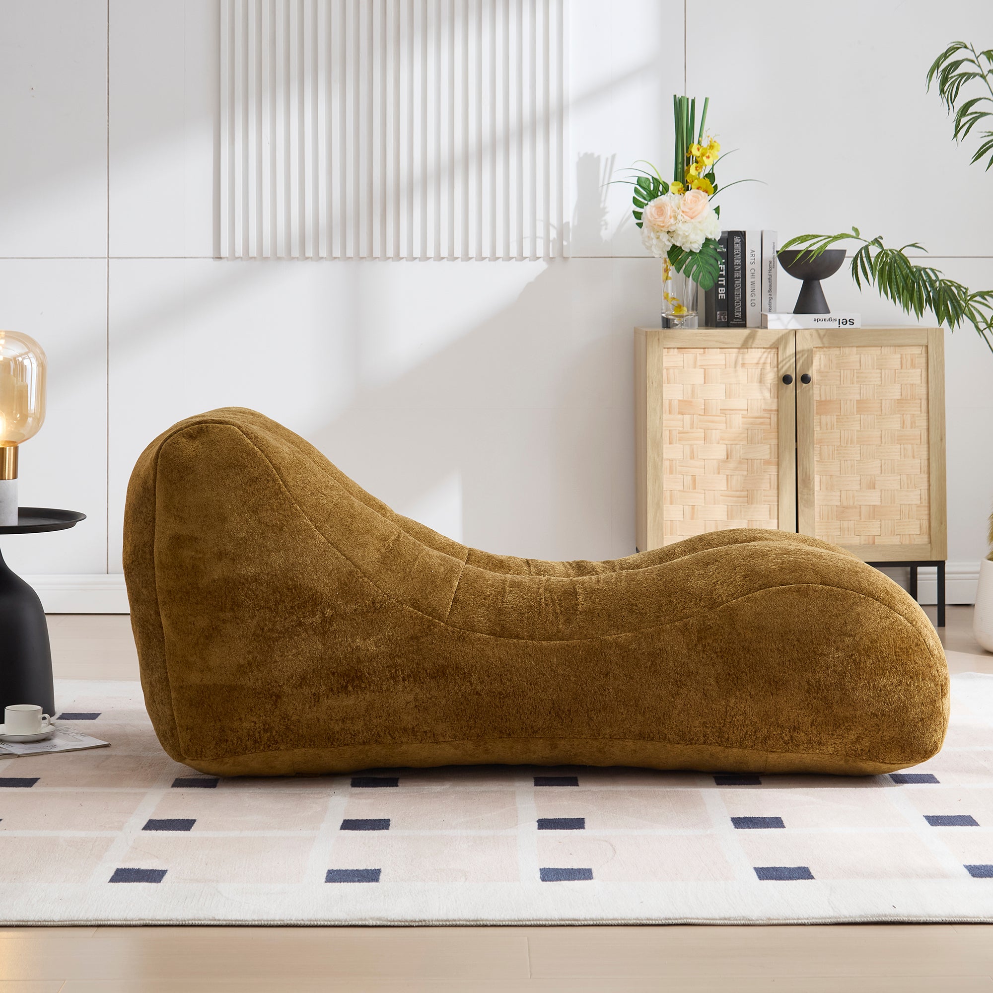 Anthony & Home bean bag sofa chair with sponge filling, showing a cozy, plush seating option in a modern living space.