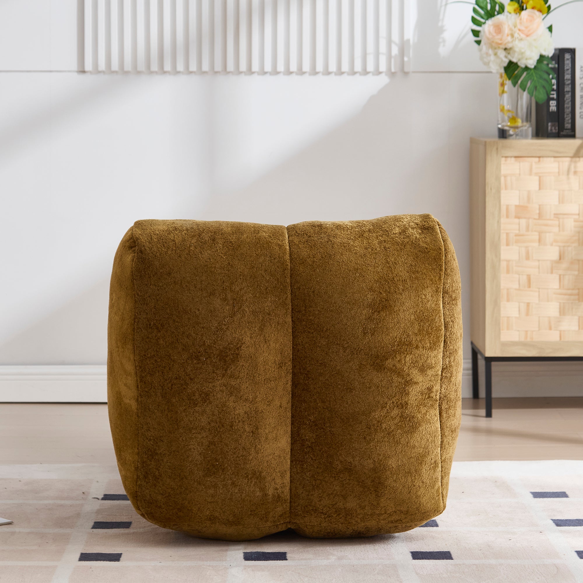 Anthony & Home bean bag sofa chair with sponge filling, soft fabric cover, and a cozy, plush seating area for relaxing.