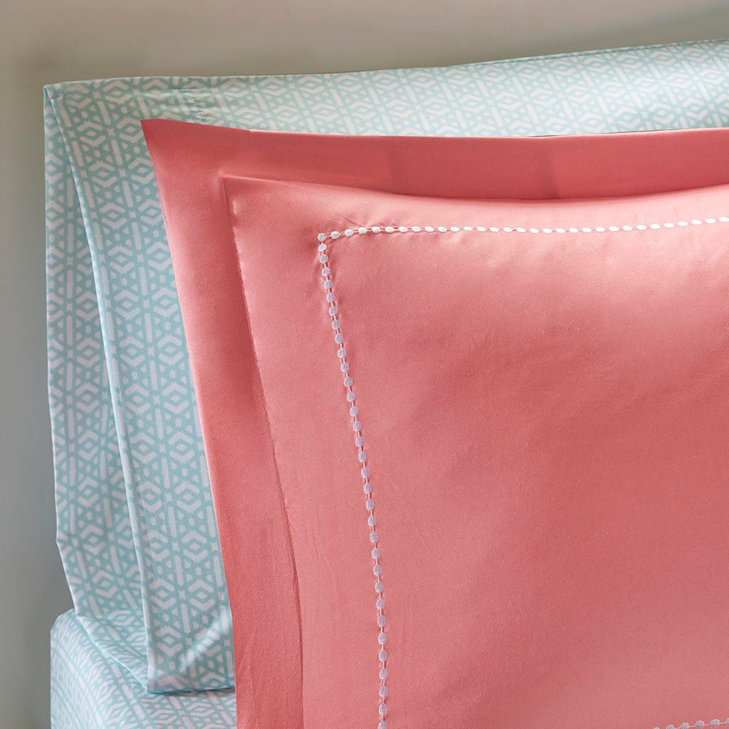 Boho Luxe Coral Medallion comforter set by Anthony & Home featuring intricate medallion patterns on soft fabric.