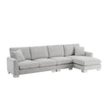 Anthony & Home Chenille L-Shaped Sectional Sofa Atelier Edition with plush upholstery and modern design in a cozy living room setting.