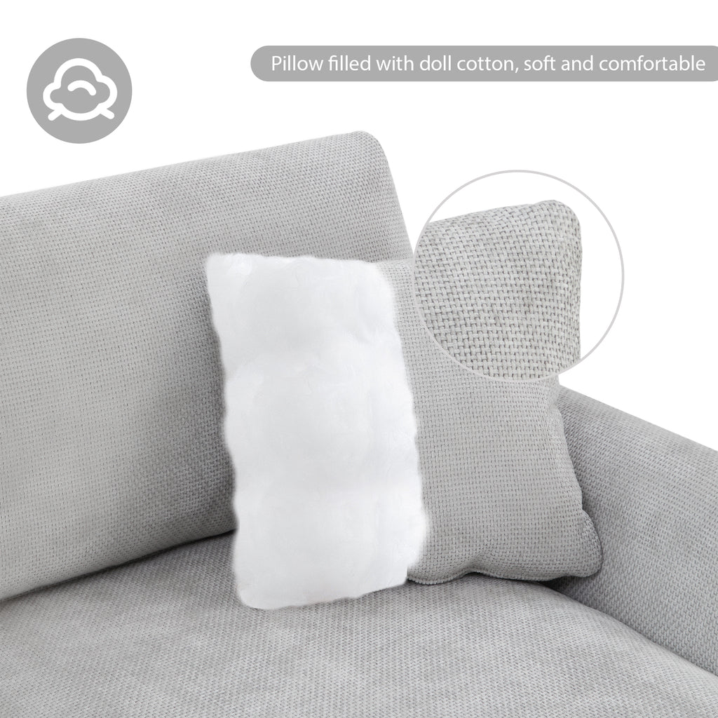 Anthony & Home Chenille L-Shaped Sectional Sofa from the Atelier Edition featuring plush upholstery and modern design in a living room setting.