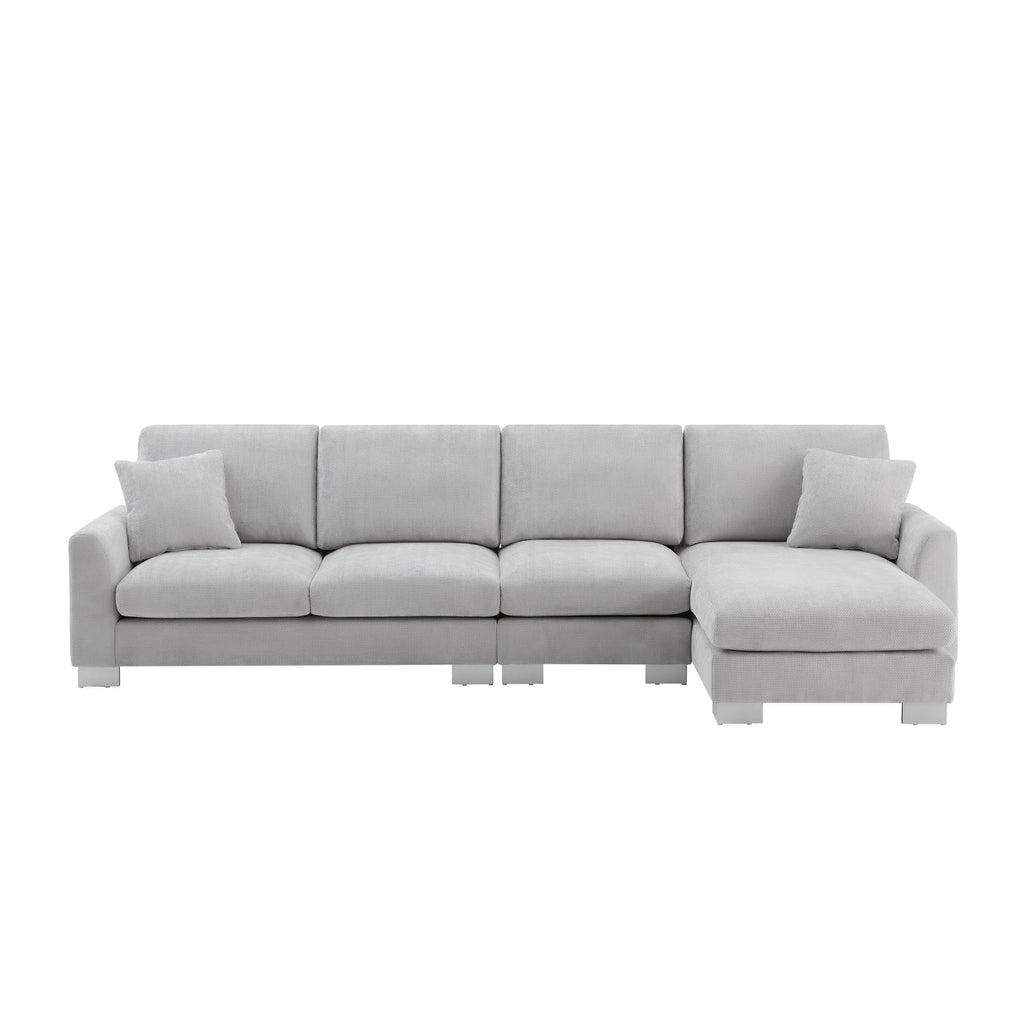 Anthony & Home Chenille L-Shaped Sectional Sofa from the Atelier Edition, featuring plush upholstery and modern design.
