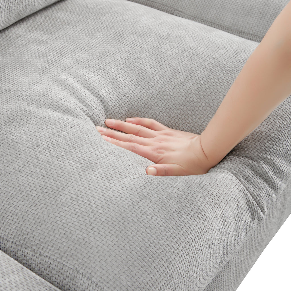 Anthony & Home Chenille L-Shaped Sectional Sofa from the Atelier Edition, featuring plush fabric and modern design.