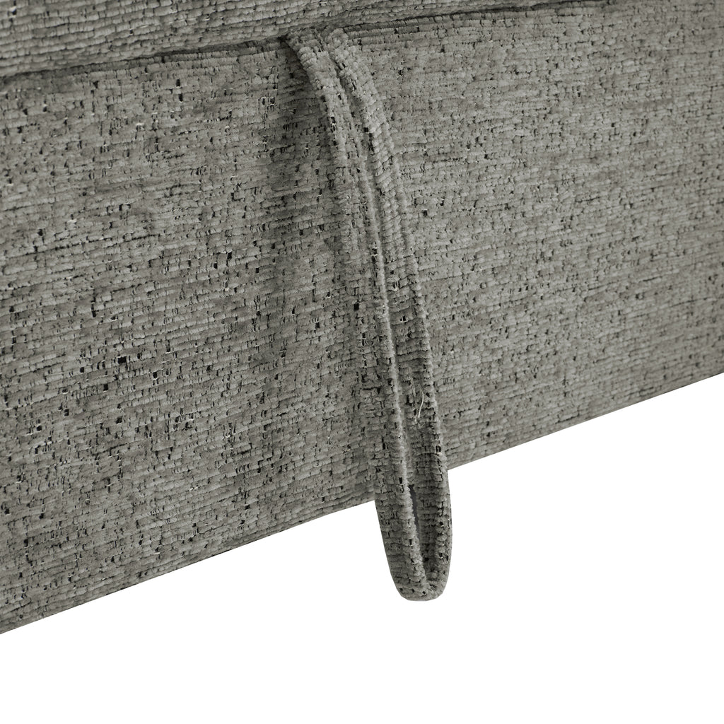 Light grey Anthony & Home chenille sectional sofa bed with plush cushions and modern design, exclusive edition, in a stylish living room setting.