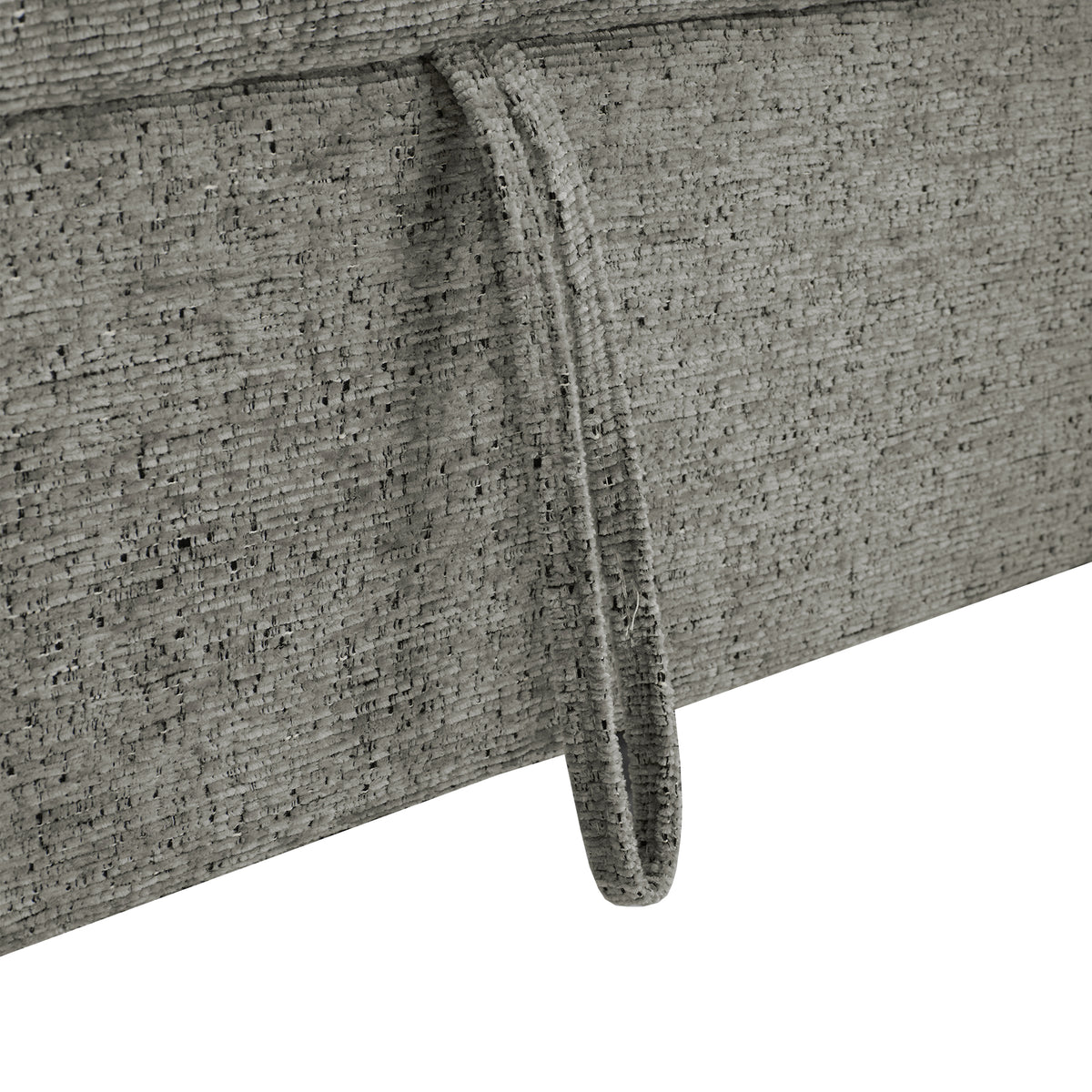 Light grey Anthony & Home chenille sectional sofa bed with plush cushions and modern design, exclusive edition, in a stylish living room setting.