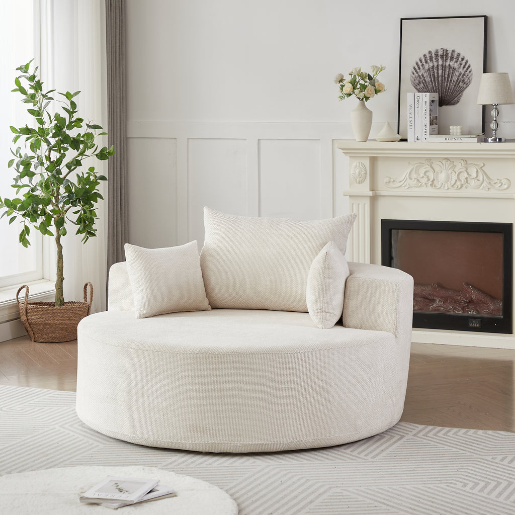Anthony & Home chenille sleeper chair with plush upholstery, perfect for living room, bedroom, or studio spaces.