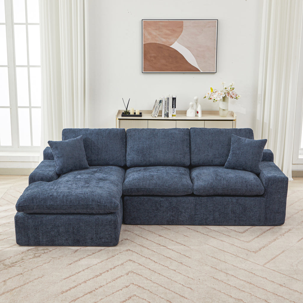 Anthony & Home Cloud Chenille sectional sofa, limited edition, featuring plush fabric, modern design, and comfortable seating.