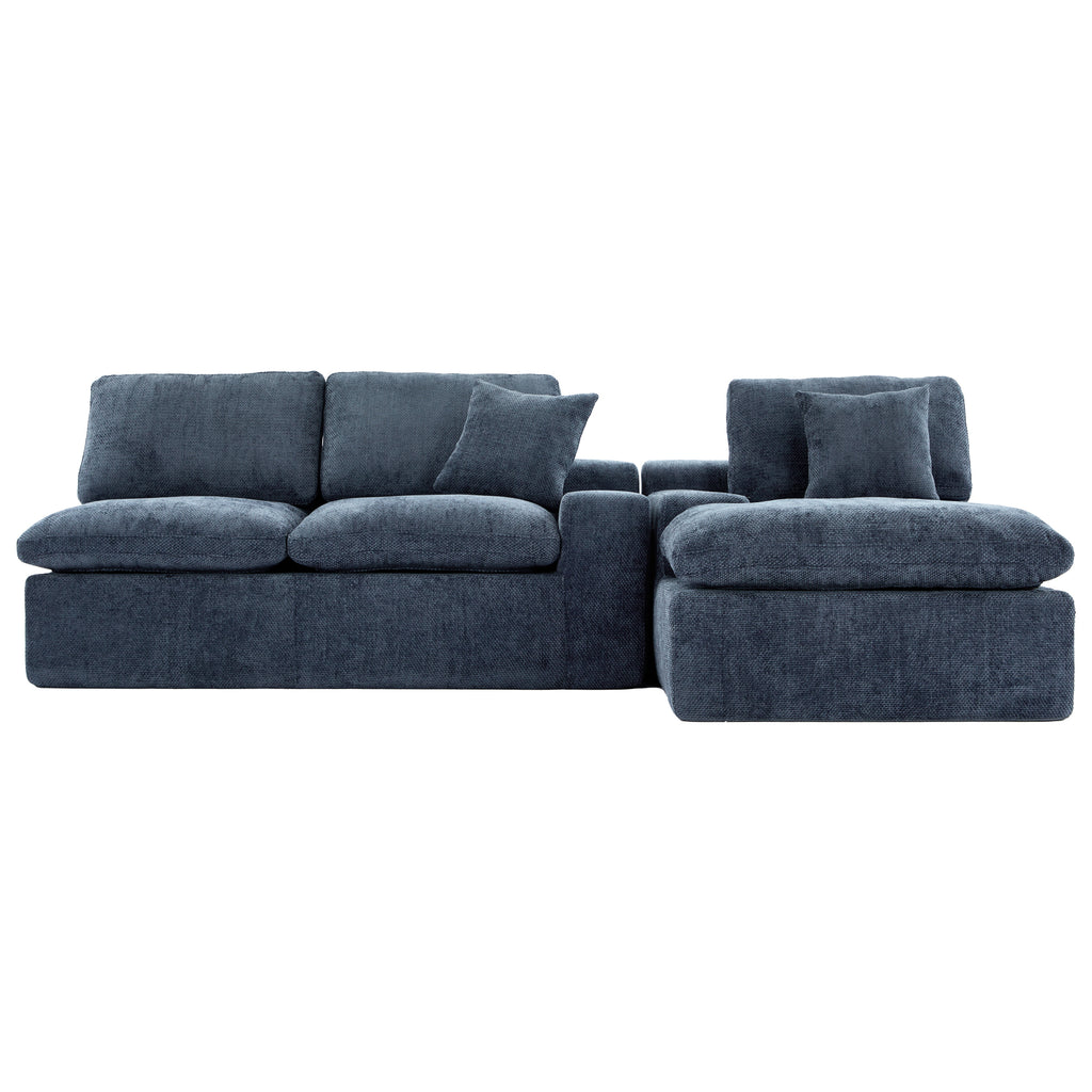Anthony & Home Cloud Chenille Sectional Sofa in limited edition with plush, soft fabric and modern design.