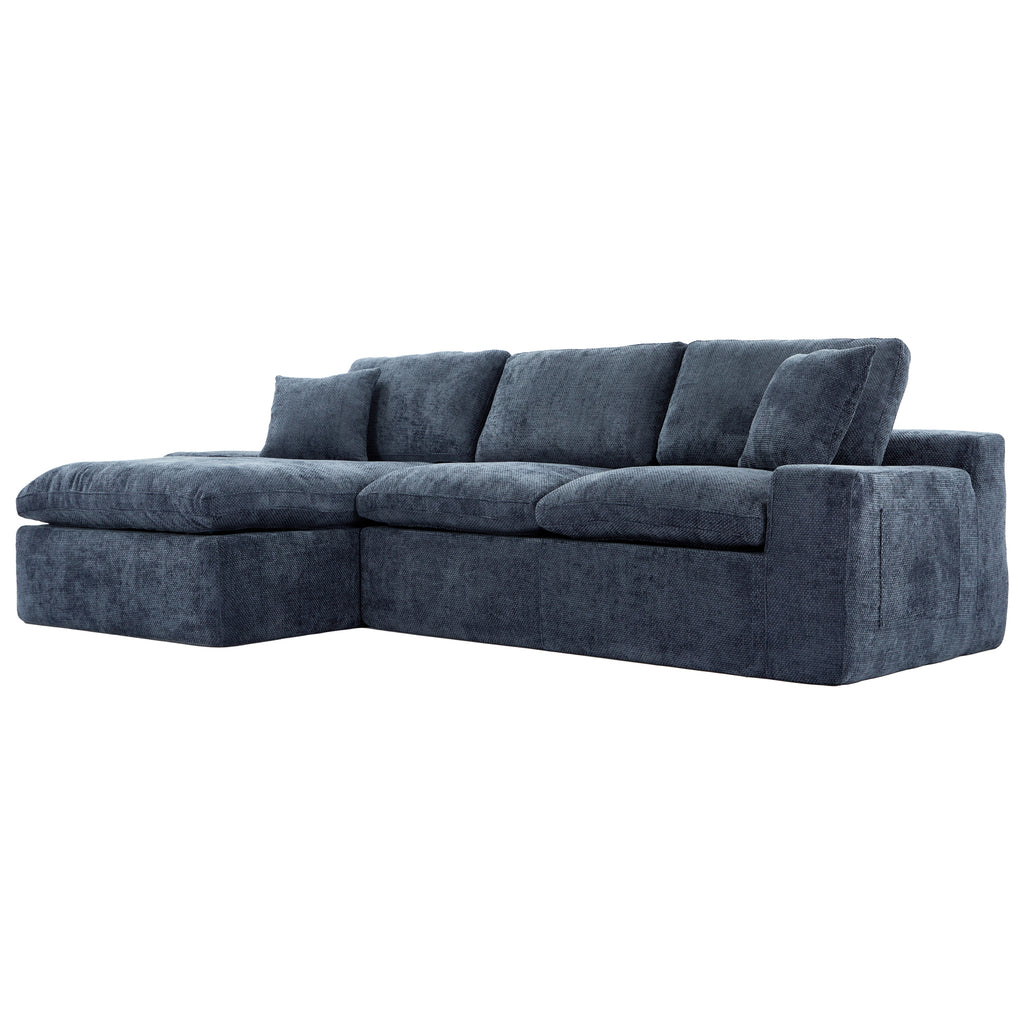 Anthony & Home Cloud Chenille Sectional Sofa, limited edition with plush fabric and modern design, shown in a cozy living room setting.