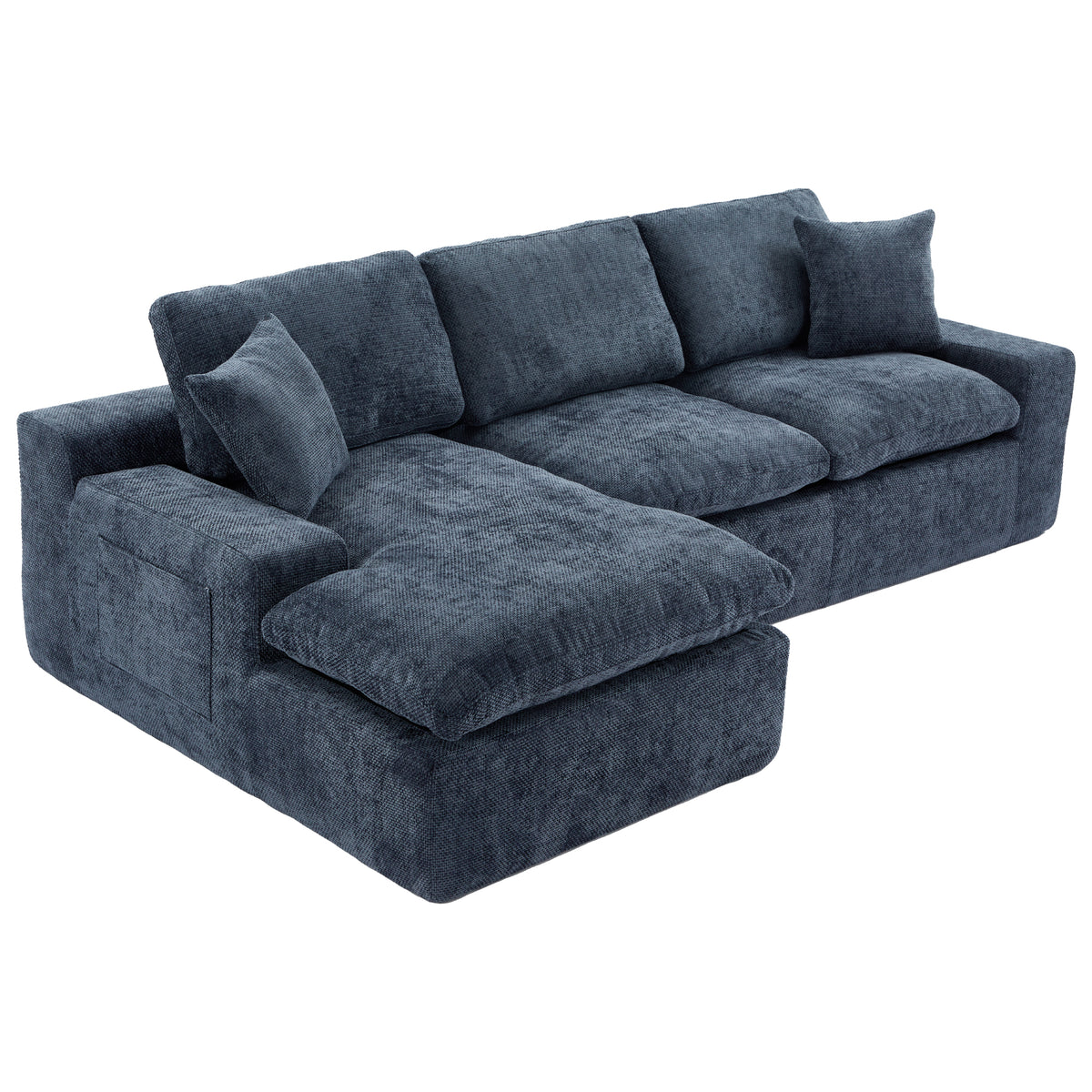 Cloud Chenille Sectional Sofa by Anthony & Home, luxurious soft fabric with plush cushions and modern design in a stylish living room setting.