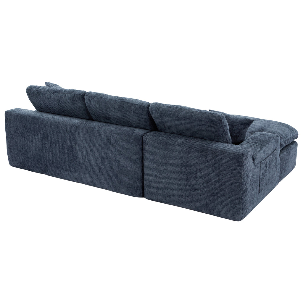 Anthony & Home Cloud Chenille Sectional Sofa, limited edition, showing plush fabric, modern design, and spacious seating arrangement.
