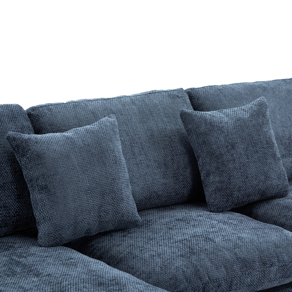 Limited edition Anthony & Home Cloud Chenille sectional sofa with plush cushions and modern design in a stylish living room setting.