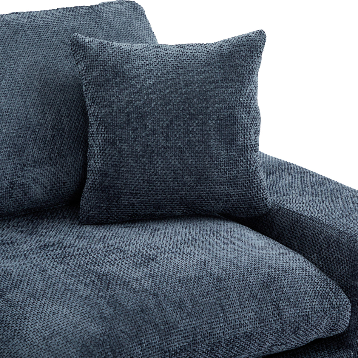 Anthony & Home Cloud Chenille Sectional Sofa, limited edition, with plush cushions and modern design in soft grey fabric.