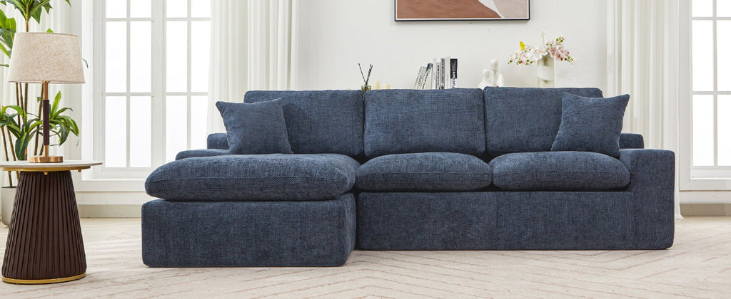 Limited edition Cloud Chenille sectional sofa by Anthony & Home, featuring plush cloud-like upholstery and modern design.
