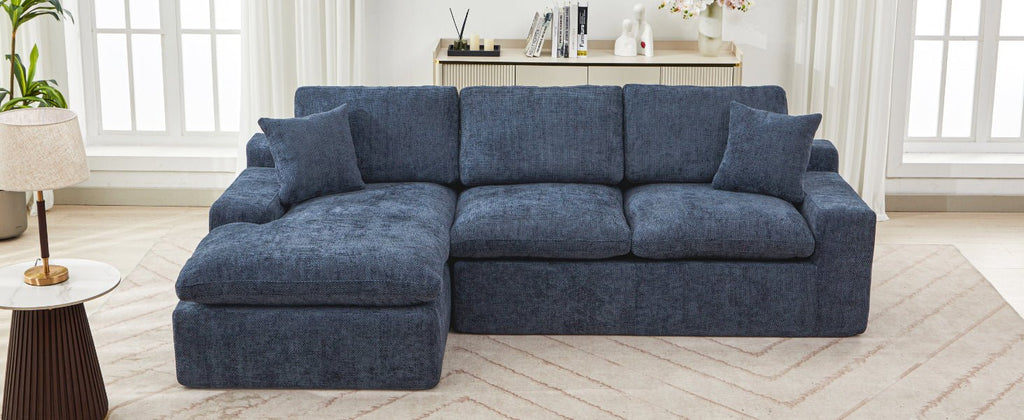 Anthony & Home Cloud Chenille Sectional Sofa, limited edition with plush cloud-like upholstery and modern design.