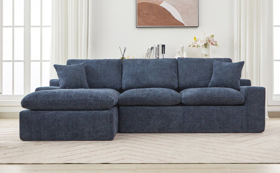 Anthony & Home Cloud Chenille Sectional Sofa, limited edition with plush fabric, modern design, and spacious seating arrangement.