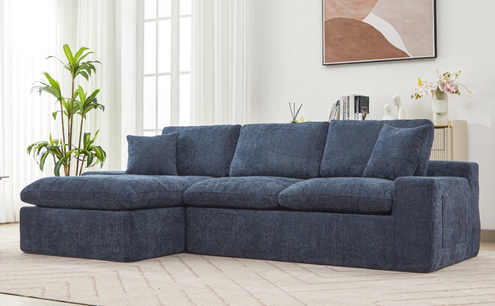 Anthony & Home Cloud Chenille Sectional Sofa, limited edition, showing plush, cloud-like soft fabric and modern sectional design.