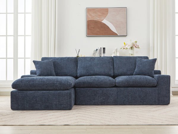 Anthony & Home Cloud Chenille Sectional Sofa, limited edition, featuring plush chenille upholstery and modern sectional design.