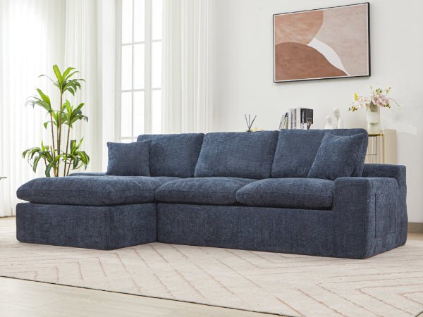 Anthony & Home Cloud Chenille Sectional Sofa, limited edition, featuring plush, soft chenille fabric and modern sectional design.