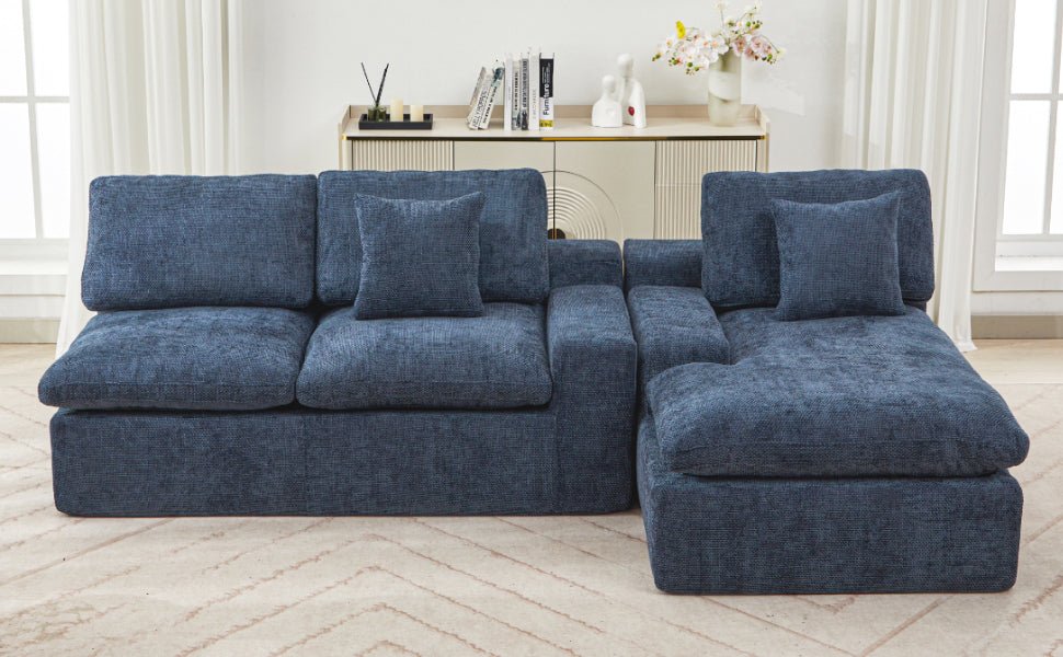 Anthony & Home Cloud Chenille Sectional Sofa, limited edition, featuring plush chenille fabric and modern sectional design.