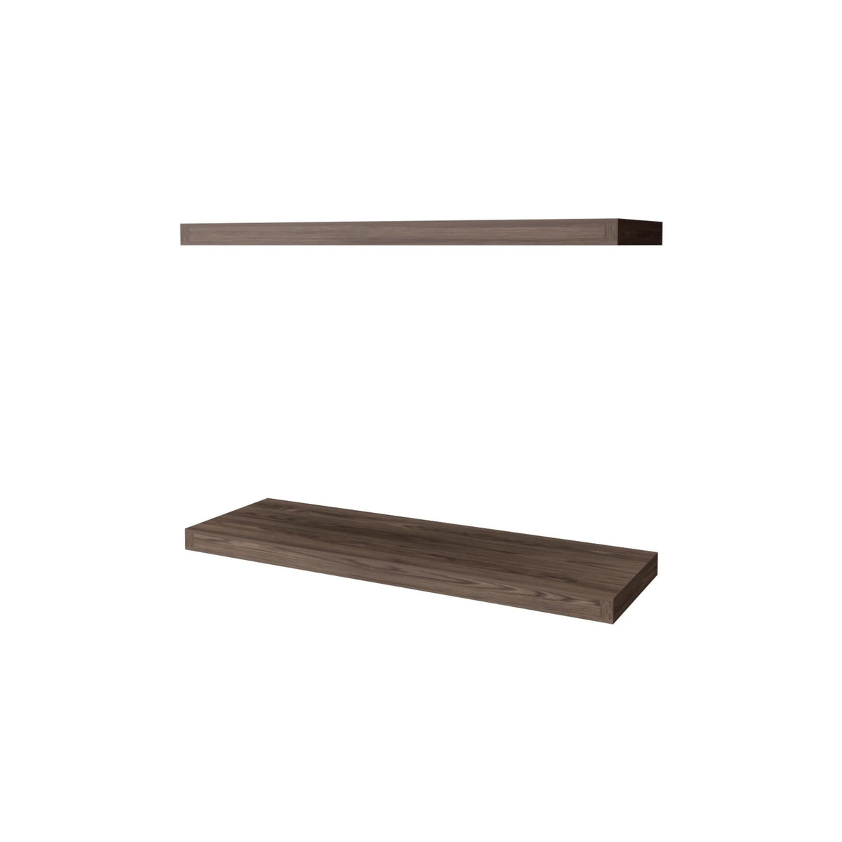 Anthony & Home Cognac Finish Floating Shelf from the Atelier Collection, wall-mounted and limited edition with sleek design.
