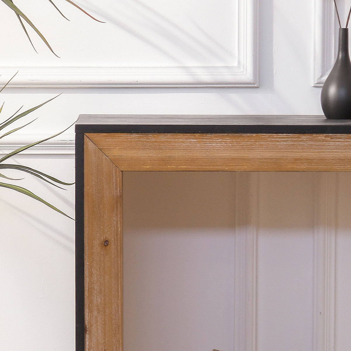 Modern rustic Anthony & Home console table with engineered wood and powder-coated finish from the Limited Edition collection.