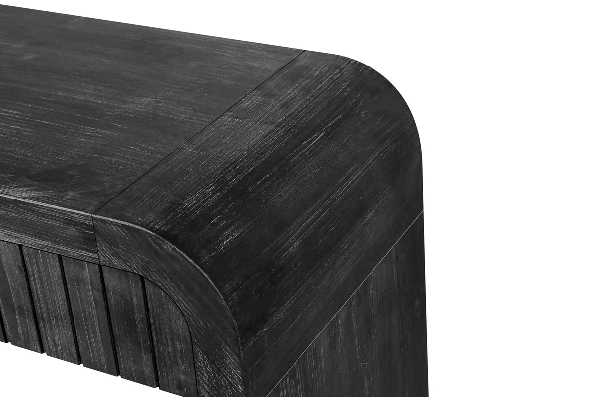 Anthony & Home antique black console table with sleek design, limited edition, showcasing a stylish modern furniture piece