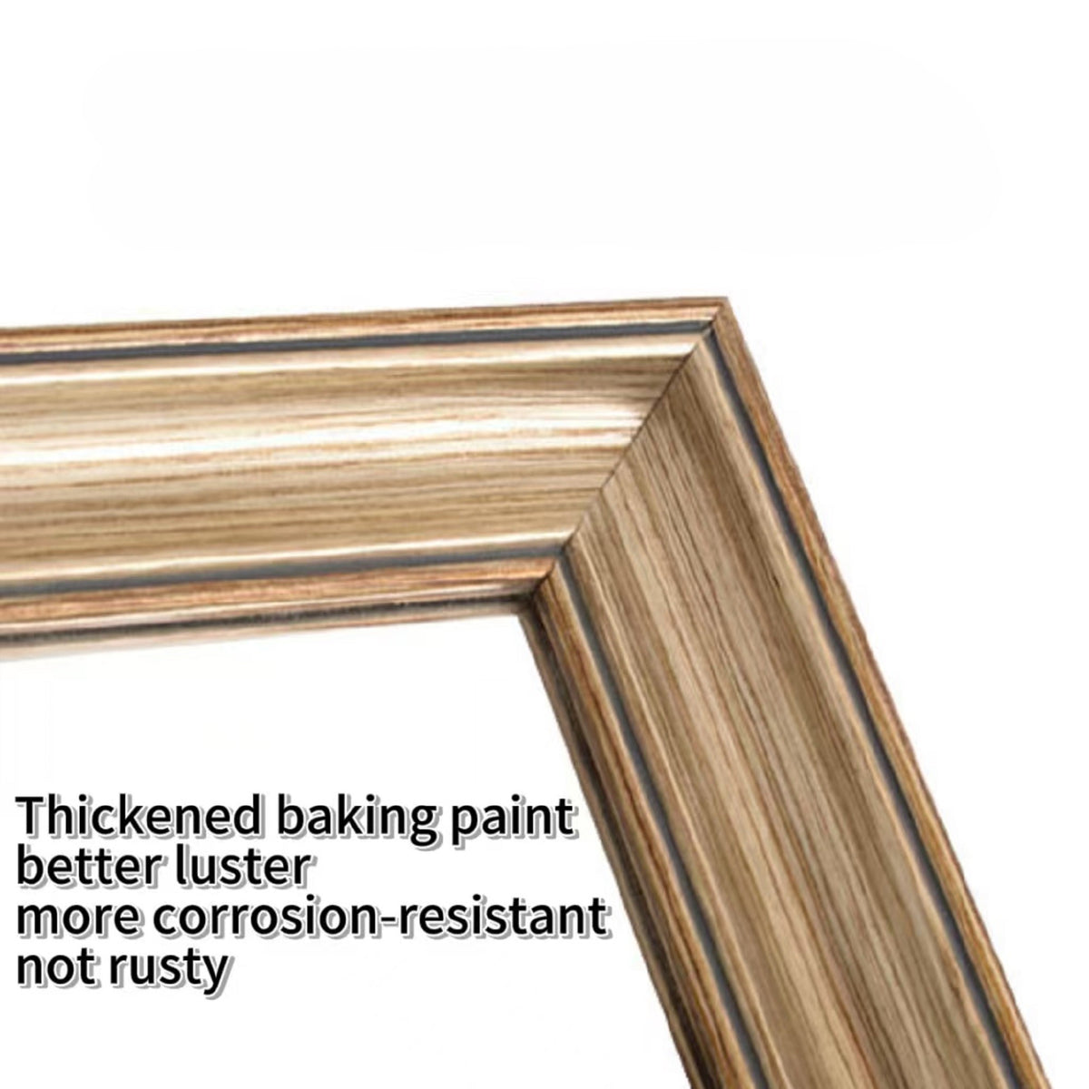 Anthony & Home copper finish full-body mirror with wood frame, elegant floor mirror from exclusive collection.