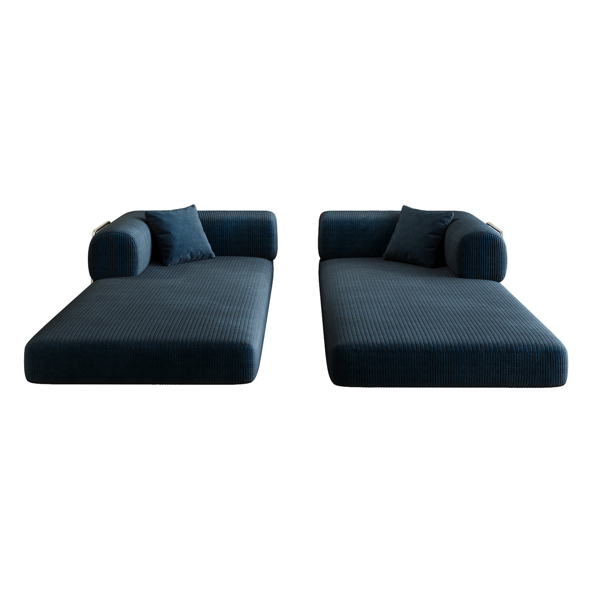 Anthony & Home Corduroy Luxe Convertible Sofa Bed in deep beige, showcasing plush fabric and versatile design for living spaces.